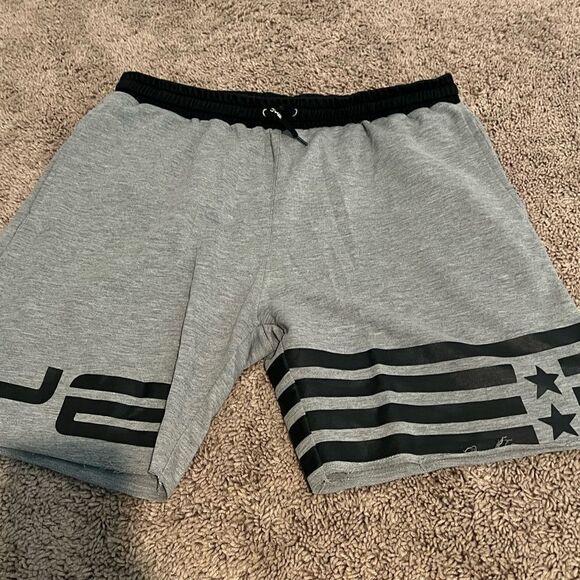 DoYouEven Men’s Graphic Athletic Shorts – Gray/Black | Size Large - Picture 5 of 9